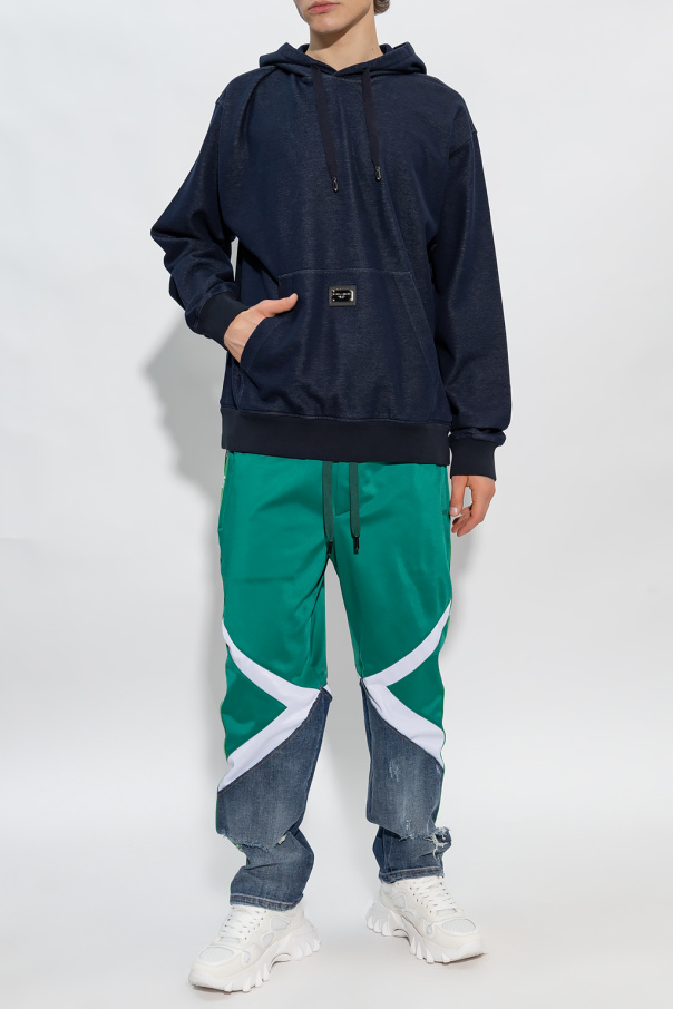 Dolce & Gabbana Kids leopard-print leggings Hoodie with logo