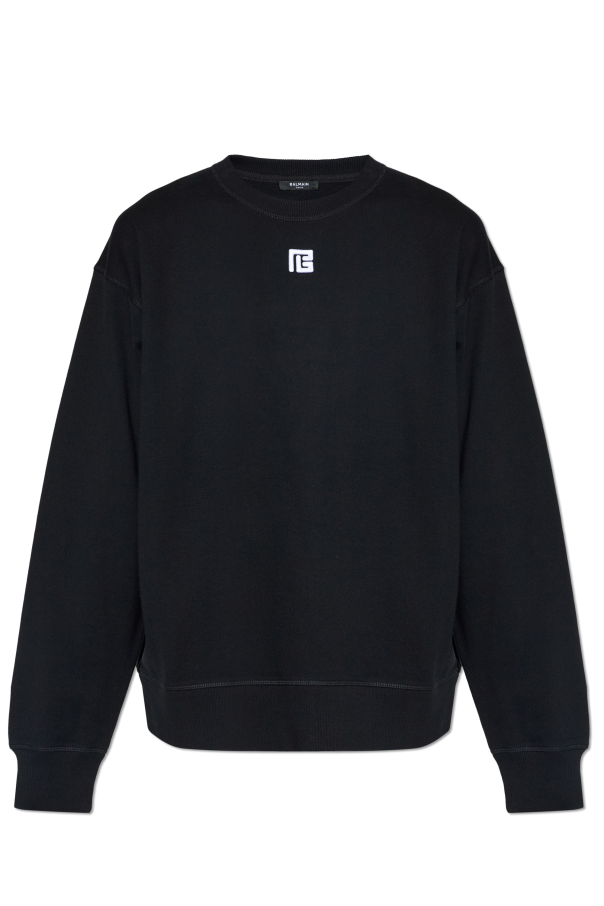 Sweatshirt with embroidered logo od Balmain