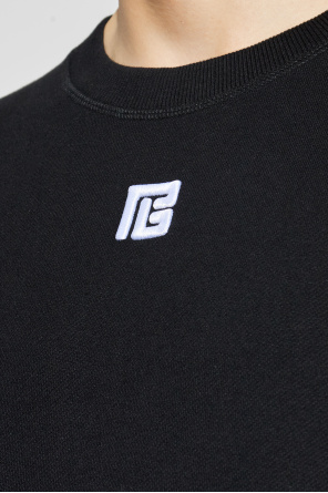Balmain Sweatshirt mit aufgesticktem Logo