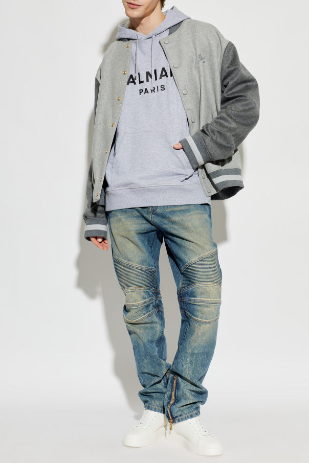 Balmain Sweatshirt mit aufgedrucktem Logo