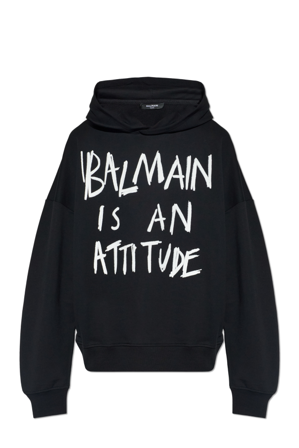 Sweatshirt with printed logo od Balmain