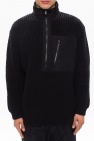 Y-3 Yohji Yamamoto BLACK Band collar sweatshirt