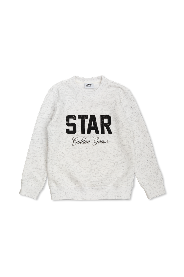 Sweatshirt with Printed Logo od Golden Goose Kids