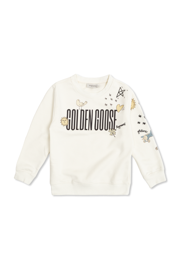Sweatshirt with logo od Golden Goose Kids