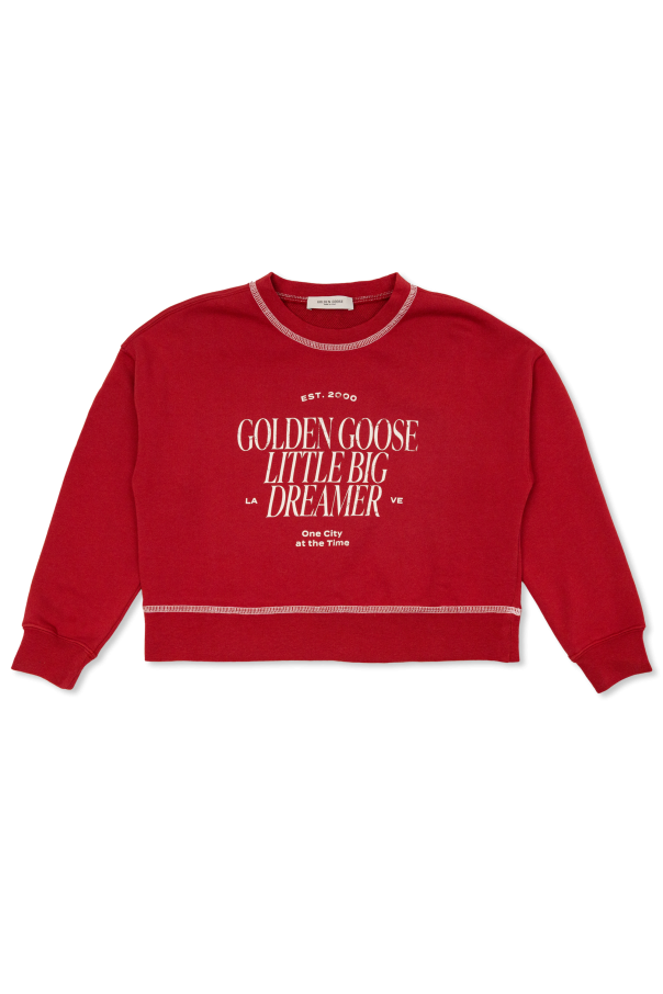Sweatshirt with logo od Golden Goose Kids