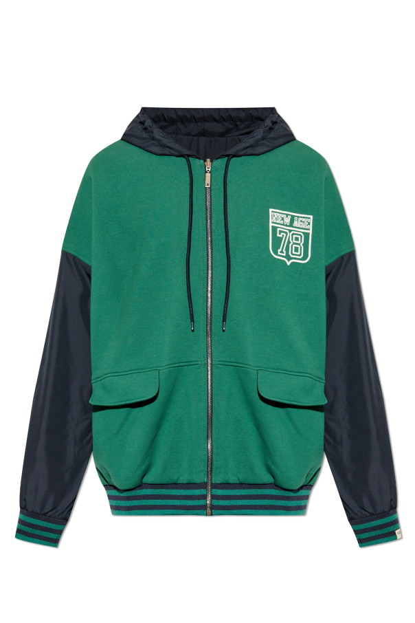 Golden Goose Sudadera reversible de materiales combinados