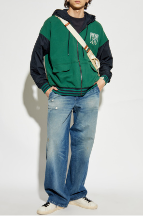 Reversible sweatshirt made from combined materials od Golden Goose