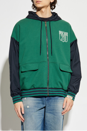 Golden Goose Sudadera reversible de materiales combinados