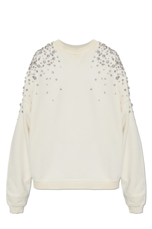 Sweatshirt with shimmering appliqués
