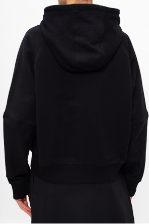 Viscose Blend Jacket With Hood Logo hoodie
