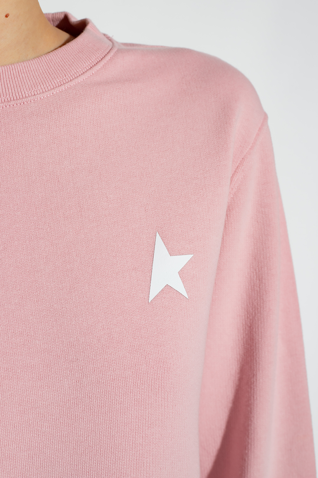 Golden Goose Cotton sweatshirt Purple with logo