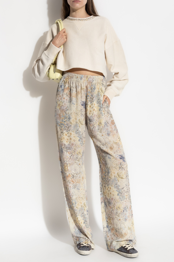 Golden Goose Sudadera corta con aplicaciones