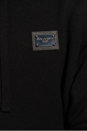 Dolce & Gabbana Wełniana bluza z logo