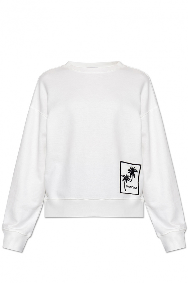 Moncler Versace Kids logo print corte sweatshirt dress
