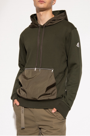 Moncler Sweater hoodie with logo patch