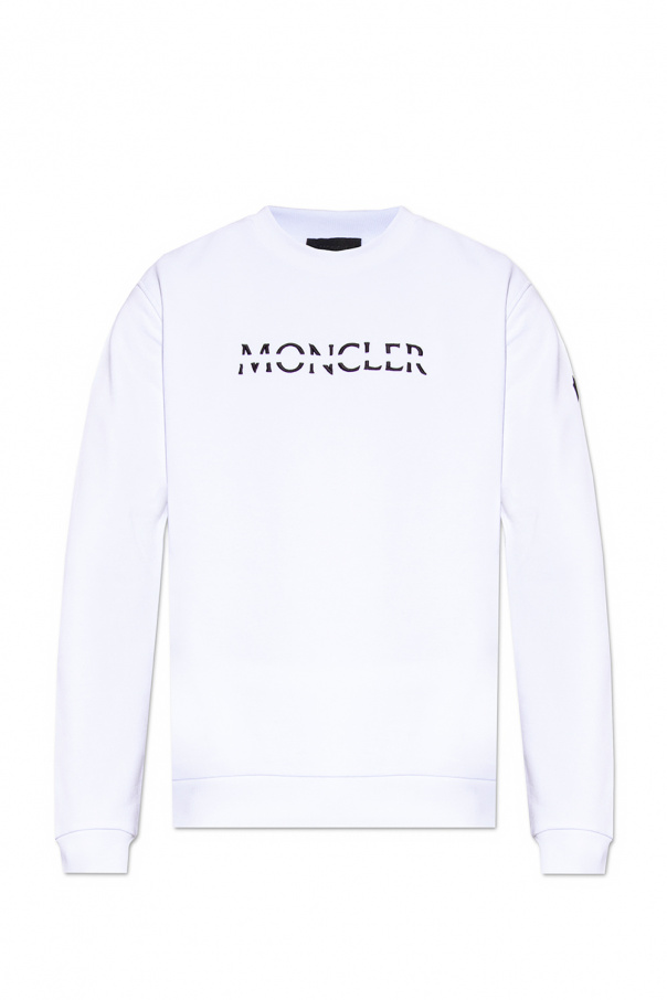 Moncler blanc sweatshirt with logo