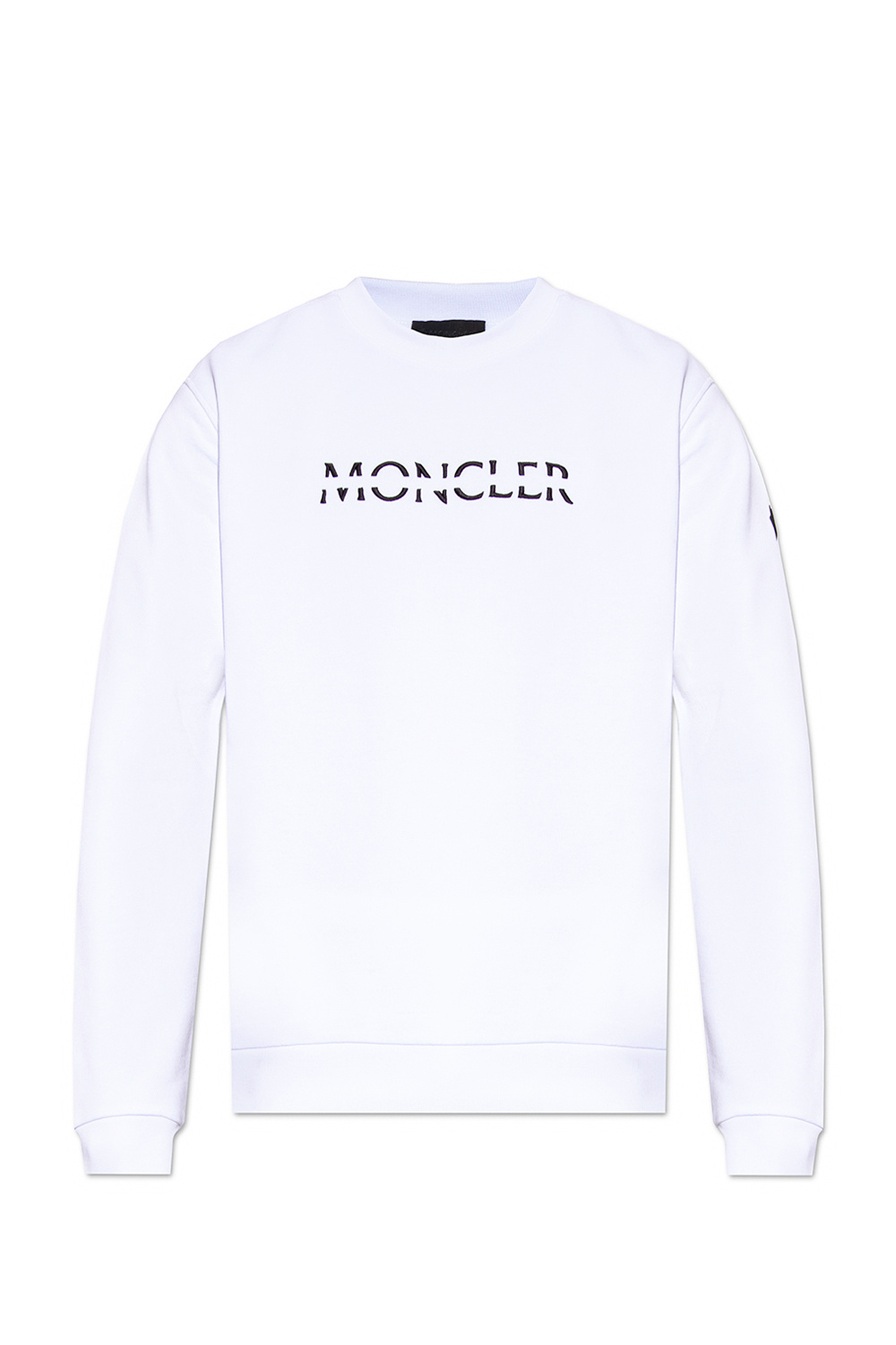 Moncler blanc sweatshirt with logo