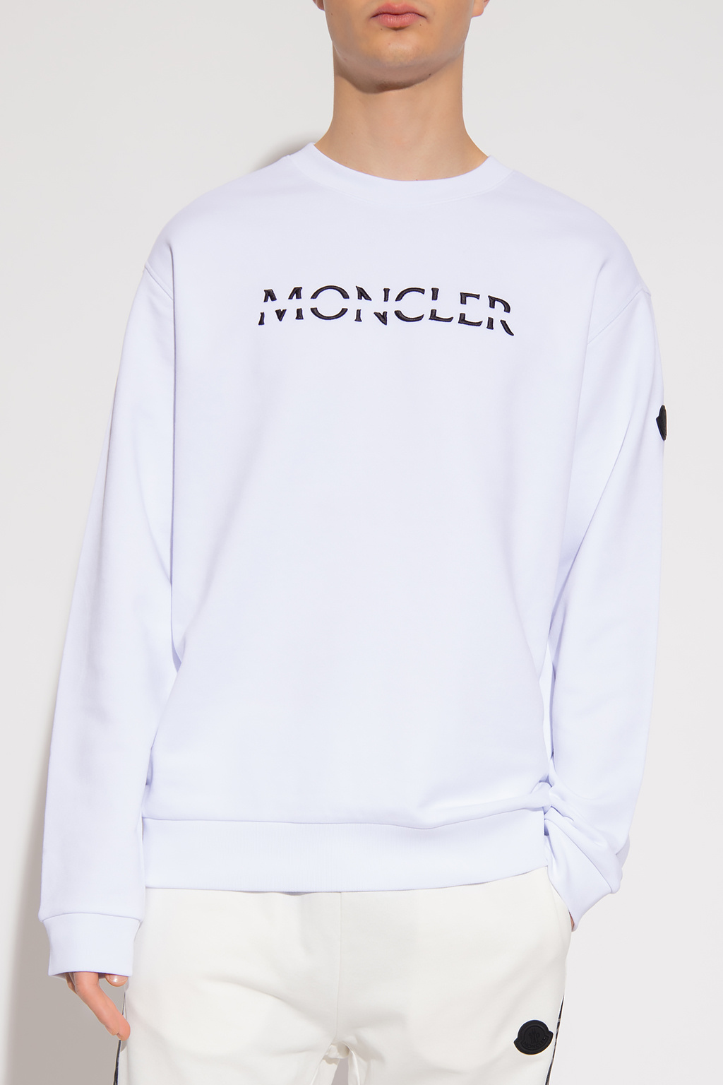 Moncler Out Of Office-embroidered organic cotton hoodie