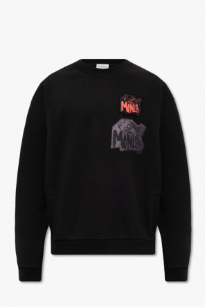 msgm black raglan sweatshirt
