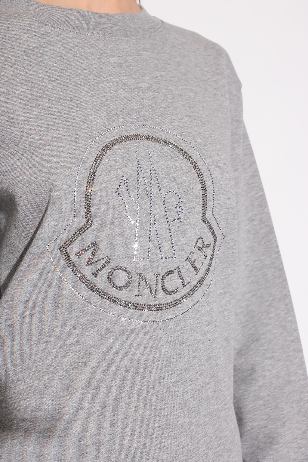 Moncler Sweatshirt with crystal logo