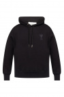 Canada Goose logo-embroidered velvet hoodie Black
