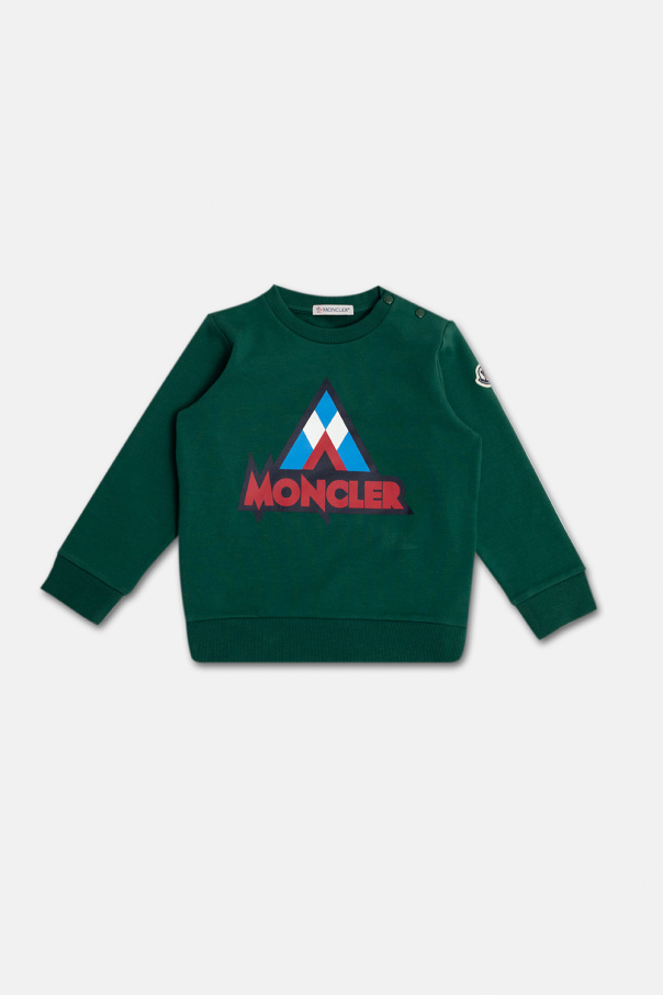 Moncler Enfant sweatshirt denim with logo