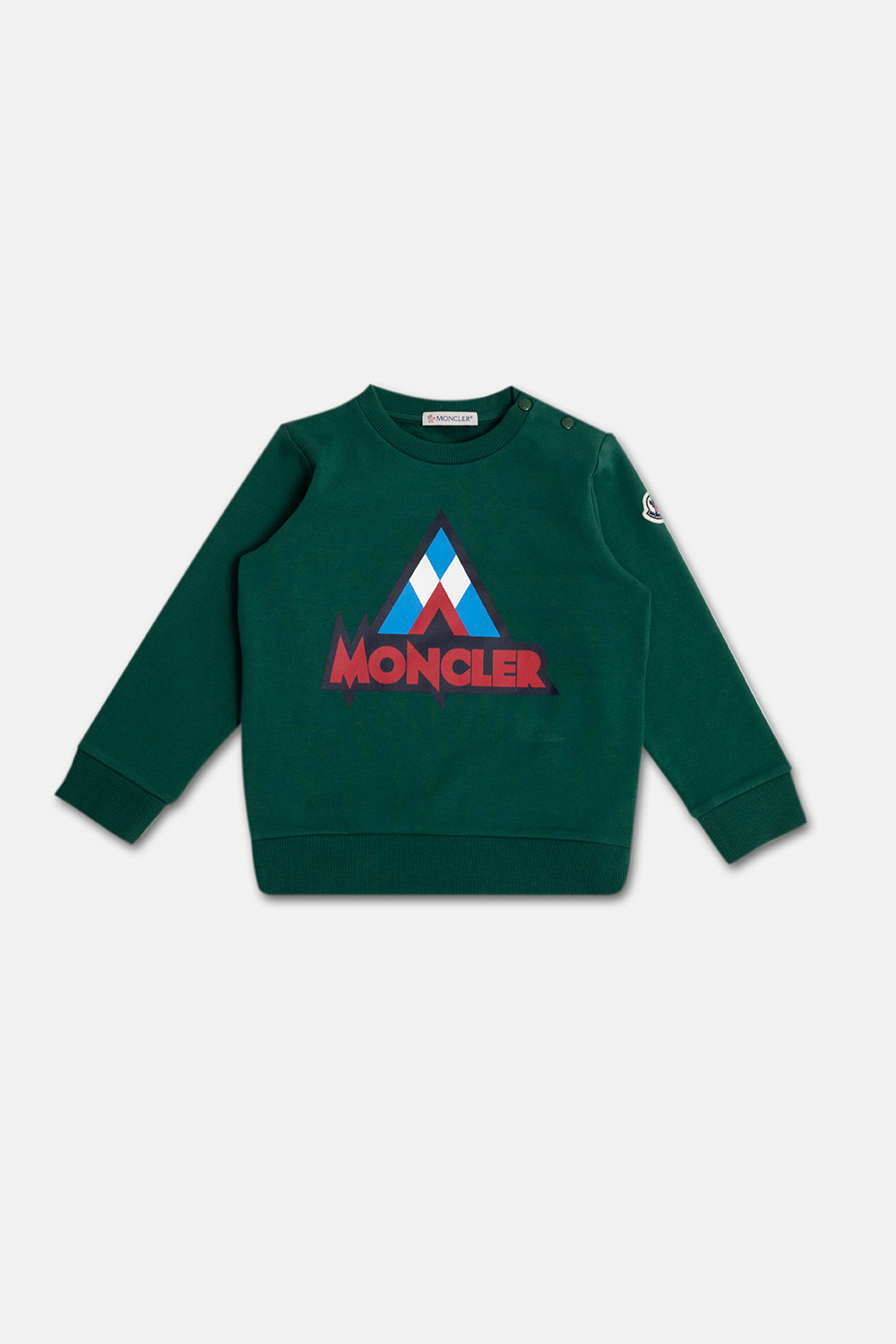 print T - Tommy Hilfiger thermal long sleeve crew neck sweatshirt Beatnik  in gray - Green glow logo - StclaircomoShops Macao - shirt Blu Moncler  Enfant