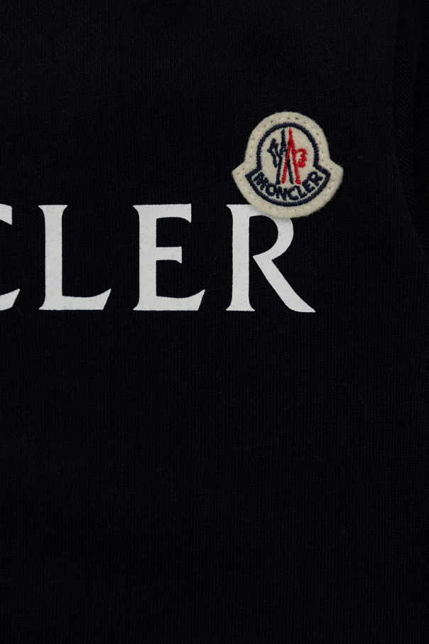 Moncler Enfant cropped patterned sweatshirt versace jeans couture sweater