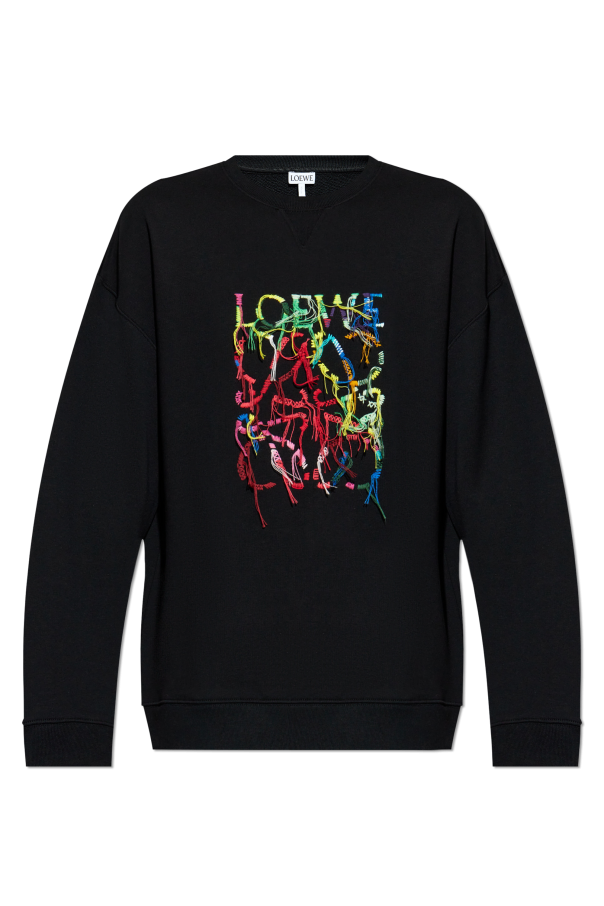 Loewe Sweatshirt with multicoloured embroidered logo