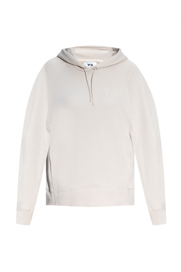 Pullover styling and straight hem with wide waistband Hoodie with logo
