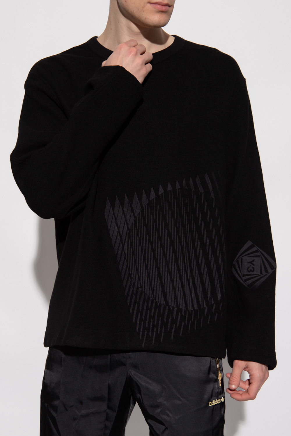 Y-3 Yohji Yamamoto kenzo grey embroidered sweatshirt