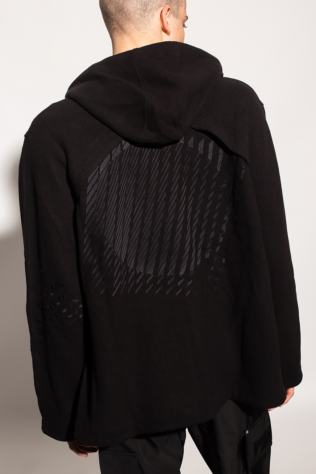 metallic laminated T-shirt Wool hoodie