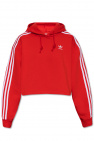 ADIDAS Originals RED Crop hoodie with logo