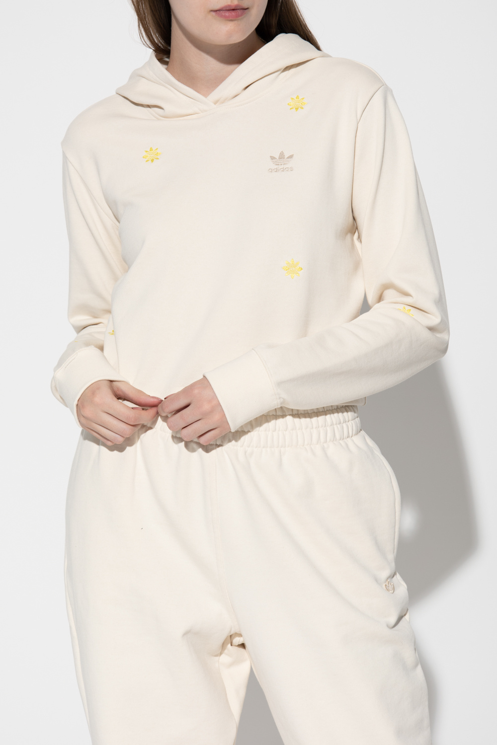 ADIDAS Originals Cropped hoodie with logo