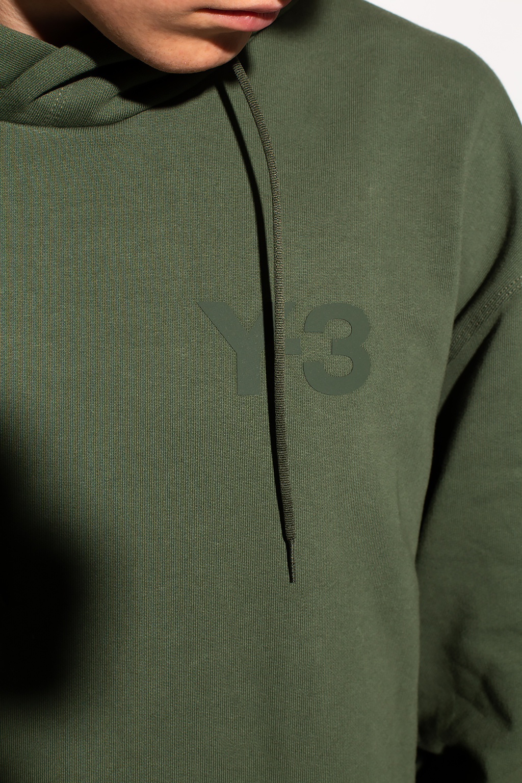 Y-3 Yohji Yamamoto organic-cotton hoodie with logo