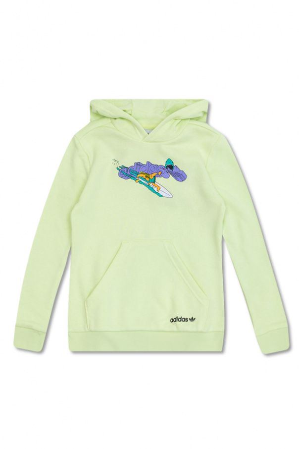 ADIDAS Kids Logo-embroidered hoodie