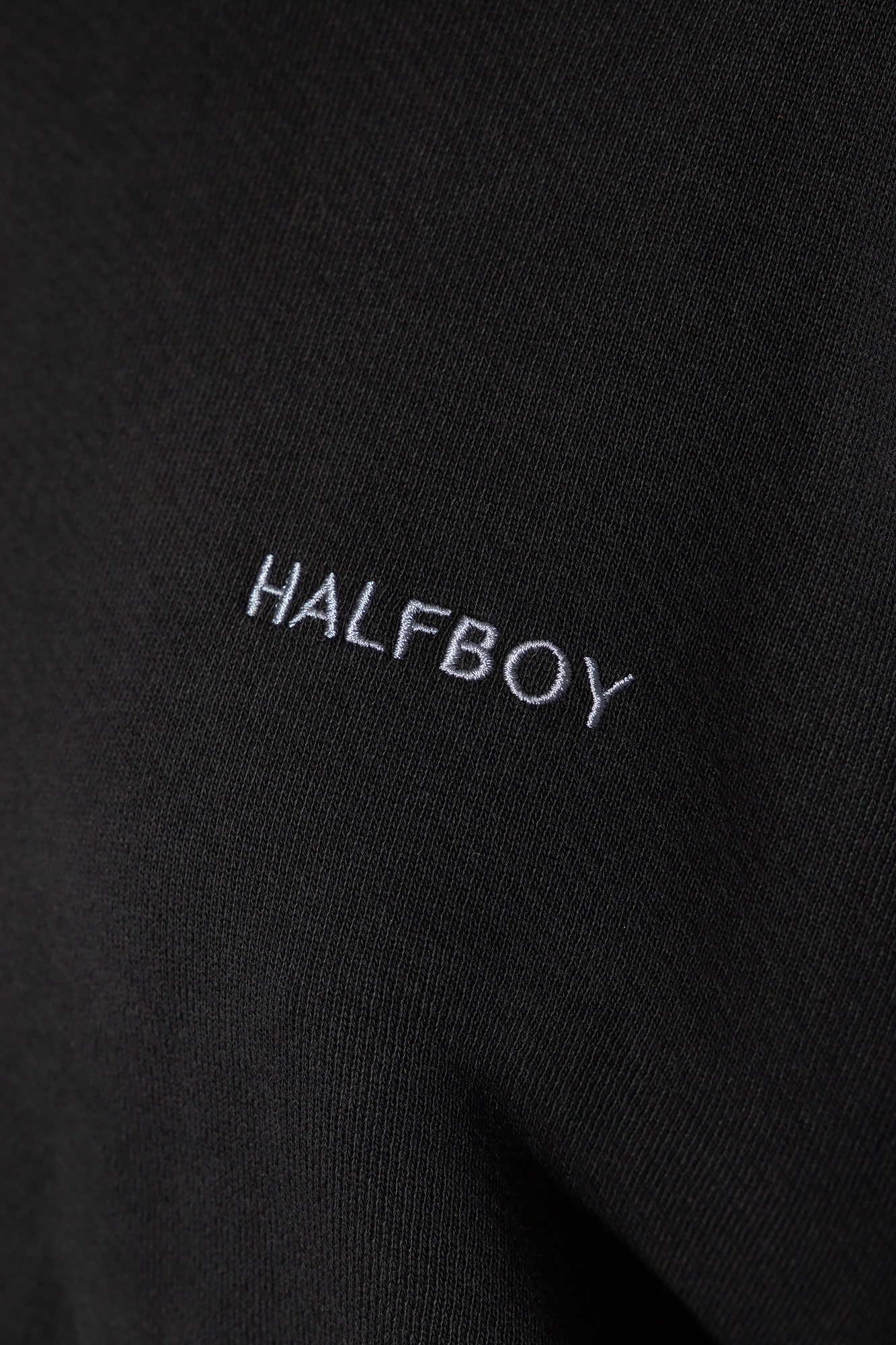 Halfboy logo-print cotton hoodie - White