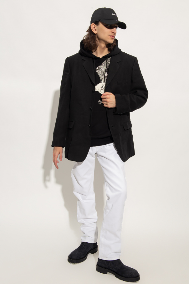 Yohji Yamamoto Wool and mohair blend suit jacket