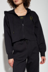 ADIDAS by Stella McCartney BLACK Cropped hoodie with logo