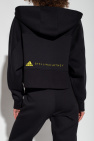 ADIDAS by Stella McCartney BLACK Cropped hoodie with logo
