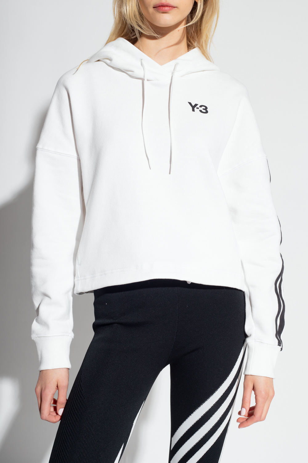 Y-3 Yohji Yamamoto Cropped hoodie with logo