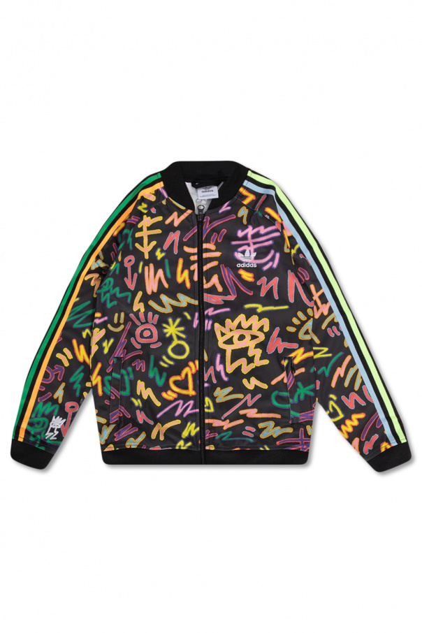 ADIDAS Kids The ‘Love Unites’ collection patterned track jacket