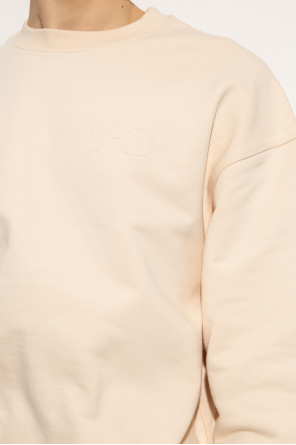lace-trim concealed shirt Sweatshirt with logo