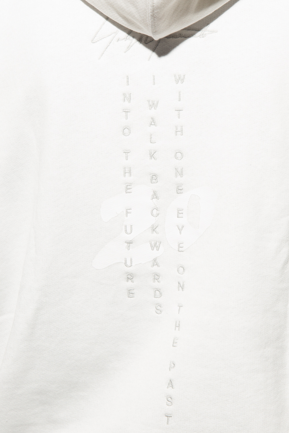 Y-3 Yohji Yamamoto BOSS T shirt Boss Regular Fit Blanc avec logo artistique