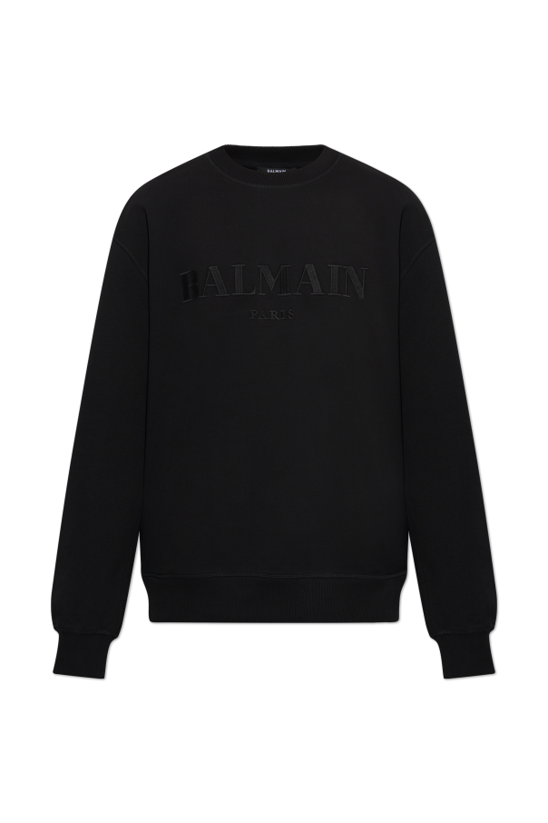 Sweatshirt with embroidered logo od Balmain