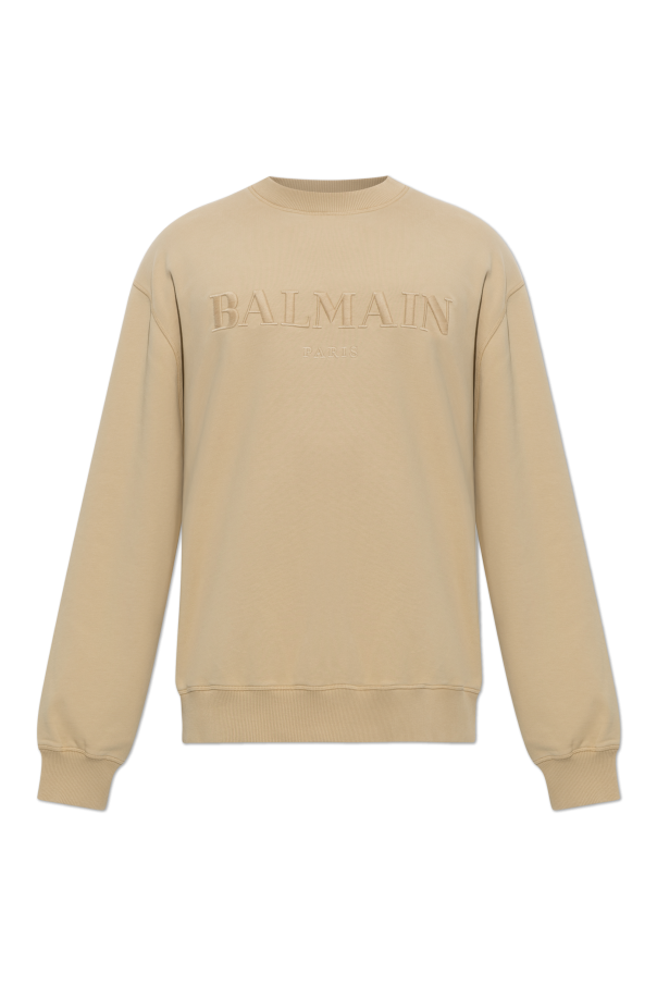 Sweatshirt with embroidered logo od Balmain