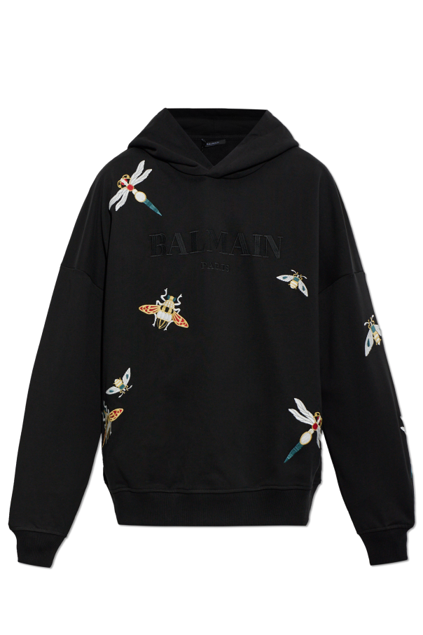 Sweatshirt with colorful embroidery od Balmain