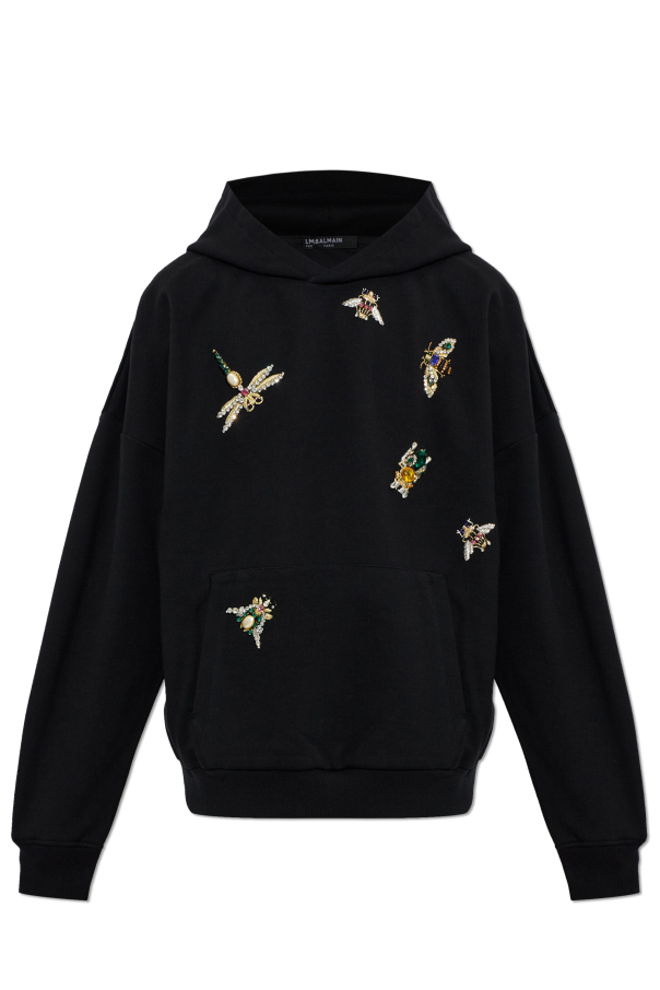 Sweatshirt with appliqués od Balmain
