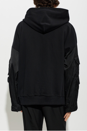 Balmain Oversize-Sweatshirt aus kombinierten Materialien