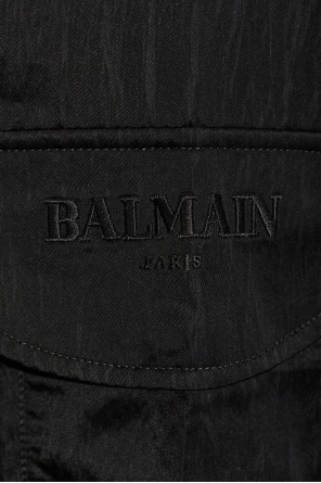Balmain Oversize-Sweatshirt aus kombinierten Materialien